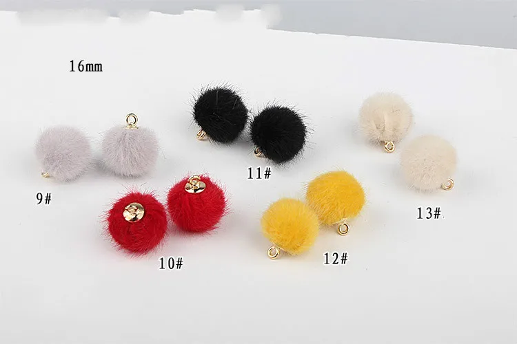 Теплый искусственный кулон с мехом норки diy корейский ювелирный серьги Ушная