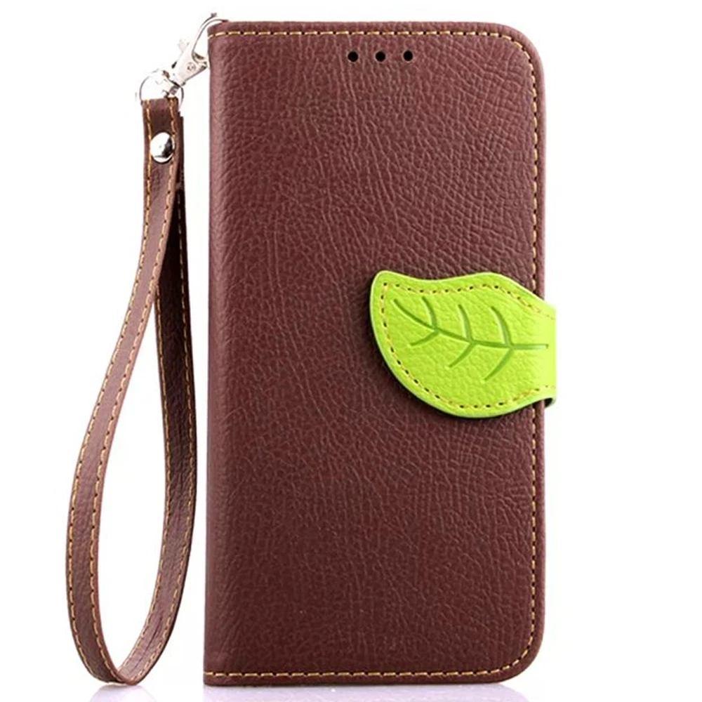 

Leaf Style Luxury PU Leather Moible Phone Case Cover For LG G3 Mini G3S D722 D725 D728 D724 with Wallet Card Slots Lanyard