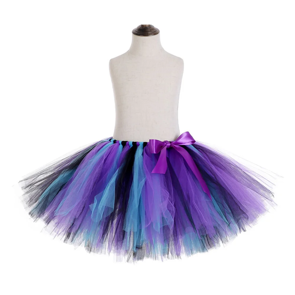 Design 2 Girls Skirt Радужная юбка из тюля и нейлоновой сетки до колена Детский Школьный костюм Праздничная Пасхальная юбка-пачка с бантом из ленты - Цвет: Design 2 Girls Skirt