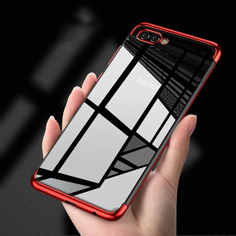 

Huawei P20 mate20 lite phone case transparent mate9 honor10 8X ultra thin three step electroplating soft cases mate10lite