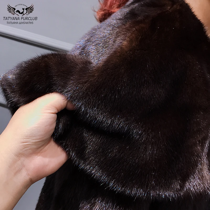 Женская Шуба из меха норки Татьяны Furclub длинная шуба натуральной 120 см меховая