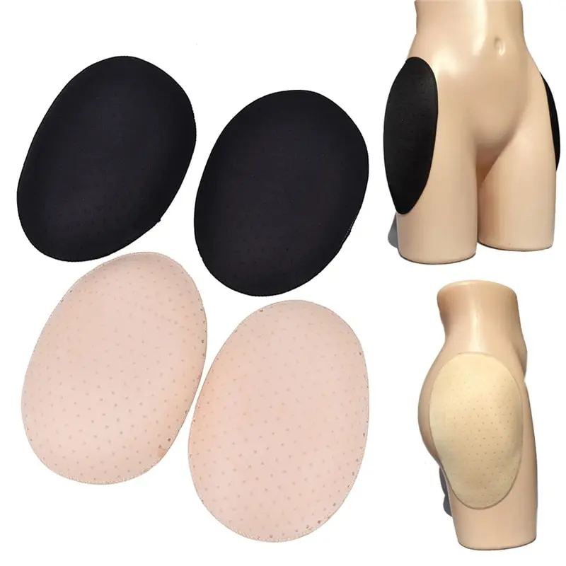 

1pair Self-adhesive Reusable Padded Hip Butt Breathable Sponge Hip Pads Specialty Beautify Hip Buttock
