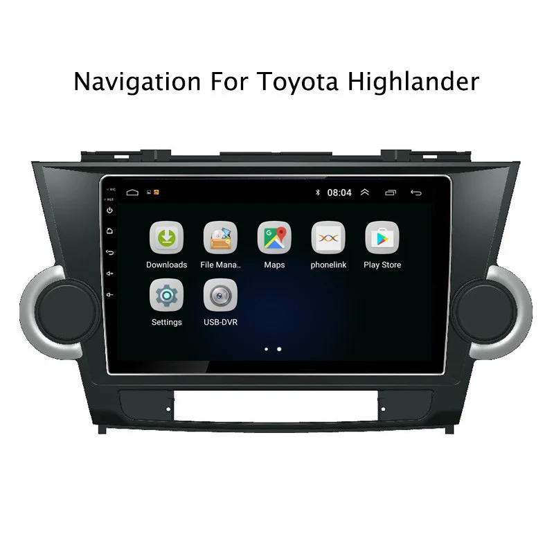 Ectwodvd 9 &quotAndroid 8 1 автомобильный dvd плеер gps навигация для Toyota Highlander 2009 2010 2011 2012 2013 2014