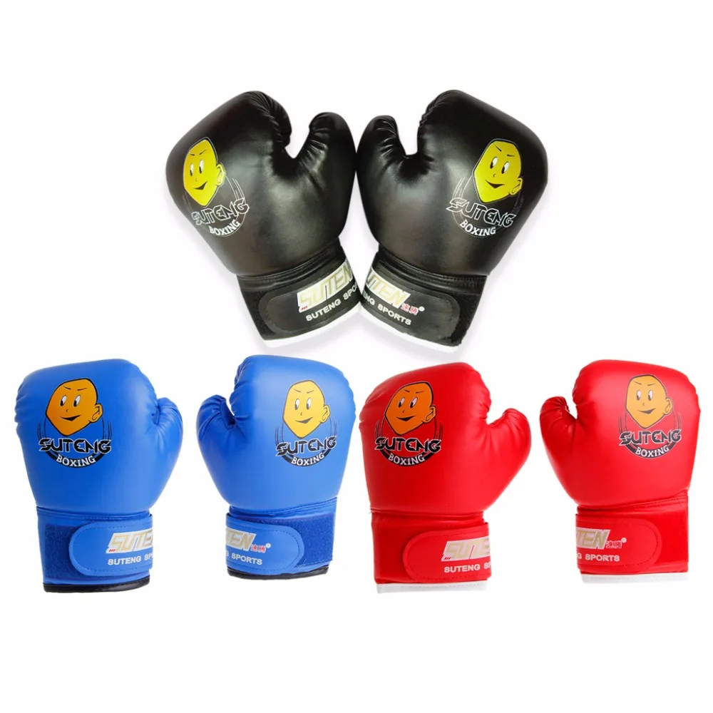 Boxing Gloves for kids Children Cartoon Punching Bag Sparring Black