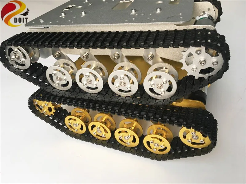 DOIT TS100 демпфирующий Танк шасси робот автомобиль с твердой структурой для робота проекта DIY RC игрушка