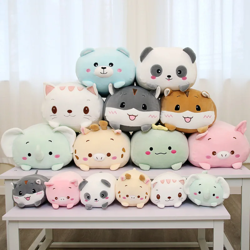

Soft Animal Cartoon Pillow Cushion Cute Fat Cat Hamster Elephant Pig Frog Plush Toy Stuffed Lovely kids Birthyday Gift