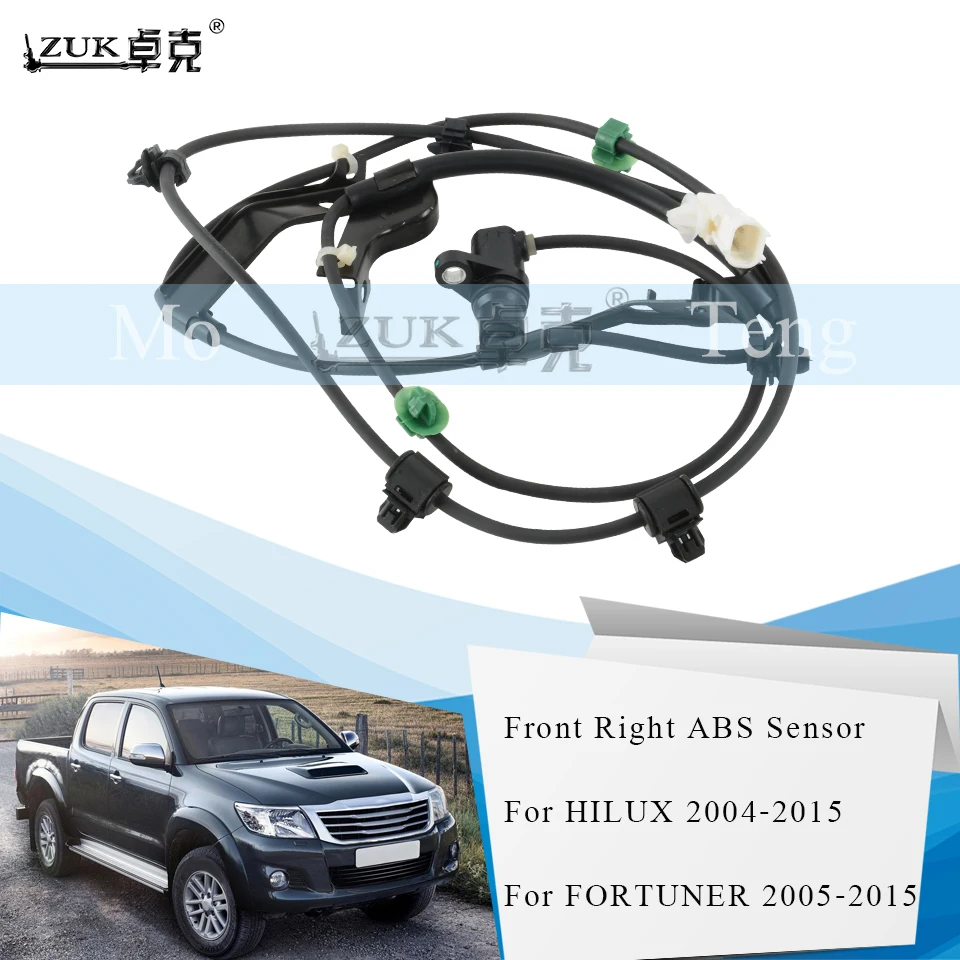 

ZUK Front Right Side Wheel Speed Sensor ABS Sensor For Toyota HILUX VIGO 2004-2015 FORTUNER 2005-2015 OEM:89542-0K020 895420K020