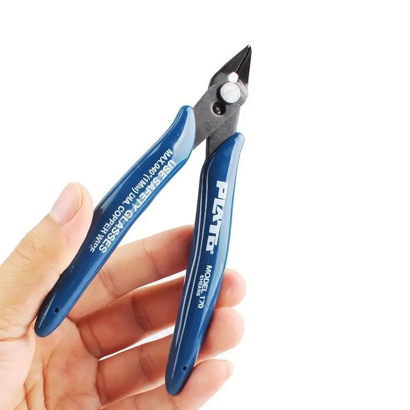 Electrical-Wire-Cable-Cutters-Cutting-Side-Snips-Flush-Pliers-Nipper-Anti-slip-Rubber-Mini-Diagonal-Pliers