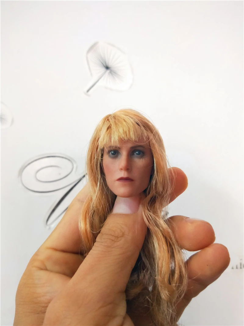 

1/6 Gwyneth Paltrow Head with Blond Long Hair For 12" Female Bodies Action Figures