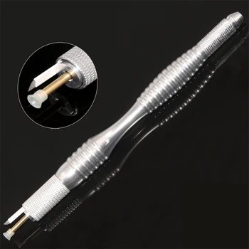 

1pcs siliver high quality permanent makeup eyebrow tebori microblading sobrancelhas phibrow tools for eyebrow tattoo