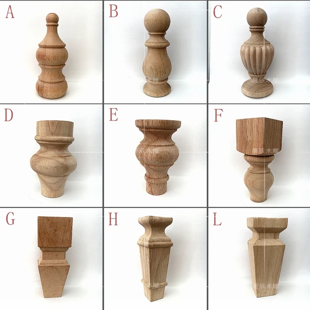 4pcs Lot Wooden Cylindrical Cabin Legs European Table Foot Solid 4pcs Lot Wooden Cylindrical Cabin Legs European Table Foot Solid Wood Ball Stool