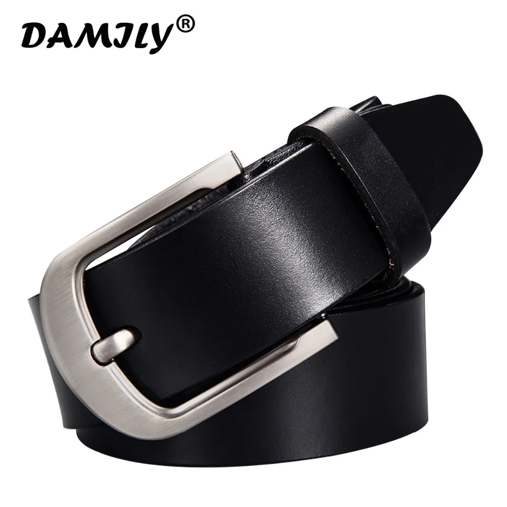 Cowhide Genuine Leather Belts For Men Luxury Brand Long Waist Strap