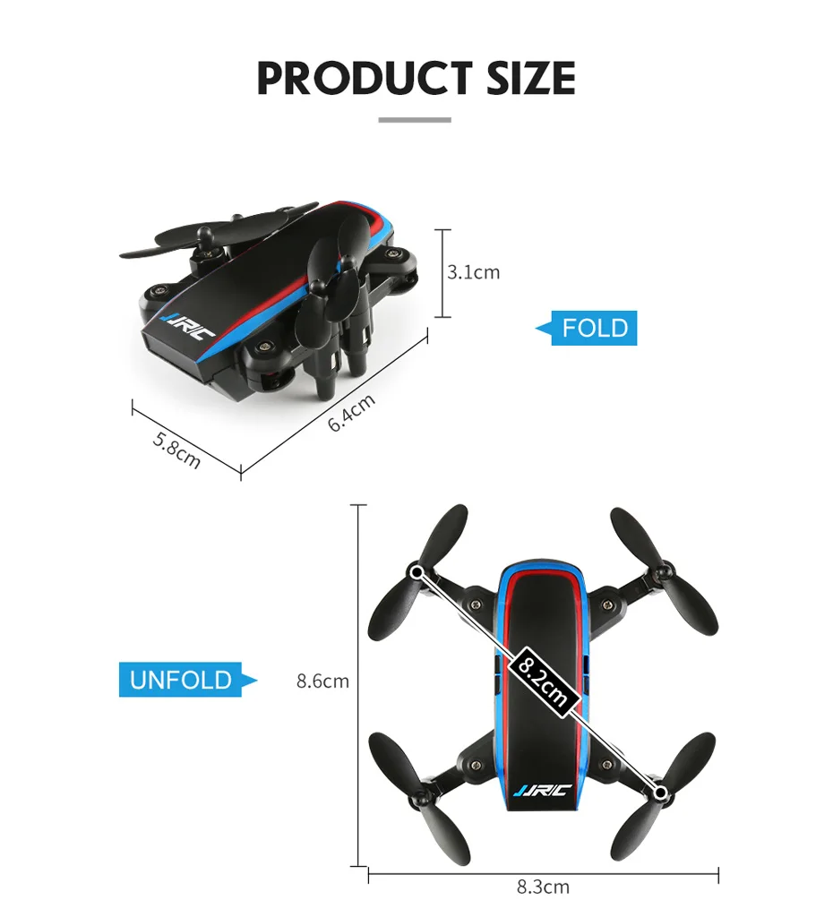 junk Feeling Emulation JJRC H53W Foldable Packet Drone Camera Wifi FPV Altitude Hold Mode  Helicopter RC Quadcopter G sensor Control Dron VS Eachine E58|RC  Helicopters| - AliExpress