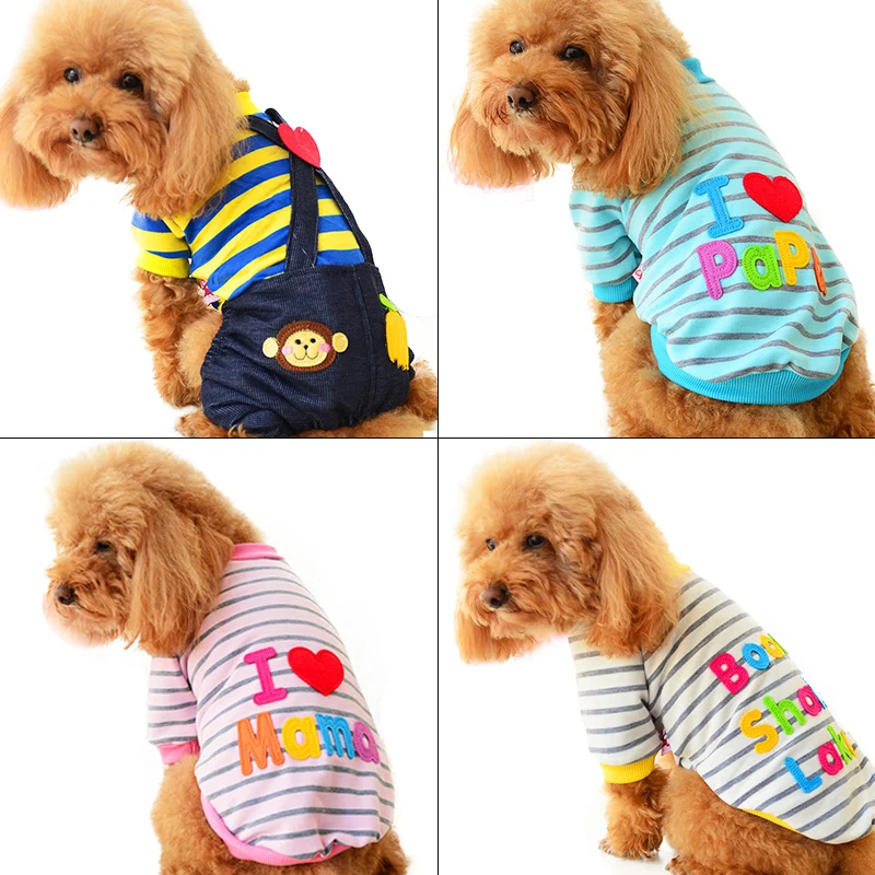2018 Petcircle Fashion I love papa and mama  winter Pet Dog Clothes Clothing For Pet Small Large Dog Coat Winter Clothes Jackets