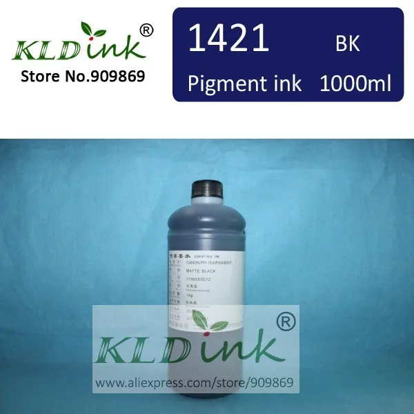 

[ KLD Ink ] 1PCS x 1000ml Compatible BCI-1421 BCI1421 BCI1441 BLACK Pigment ink for W8200 W8400 Large Format Printer