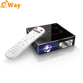 

Android 7.1 OS 4K Decoding Portable Smart Cinema Projector C9 Plus WIFI Mini DLP Projector with Battery HD USB3.0