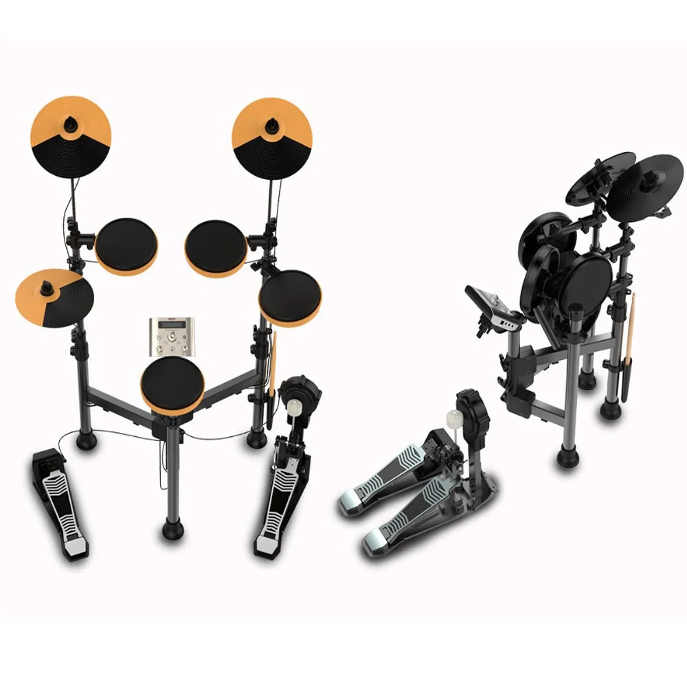  AROMA Foldable Electronic Drum Kit Stand Percussion Build-in Metronome 25 Groups Drum Tones 43 Grou