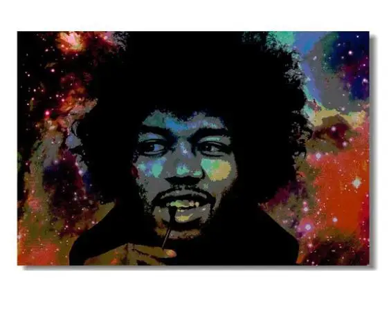 

Smile Jimi hendrix Art Modern Stylish Custom Fashion Tatoo On Wall Poster Print Size(40x60)cm Canvas Print Free Shipping U1-156