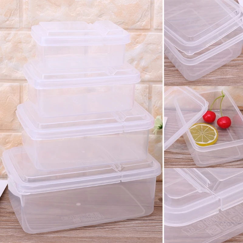 Claro para microondas almacenamiento de alimentos Bento Meal Prep contenedor reutilizable organizador