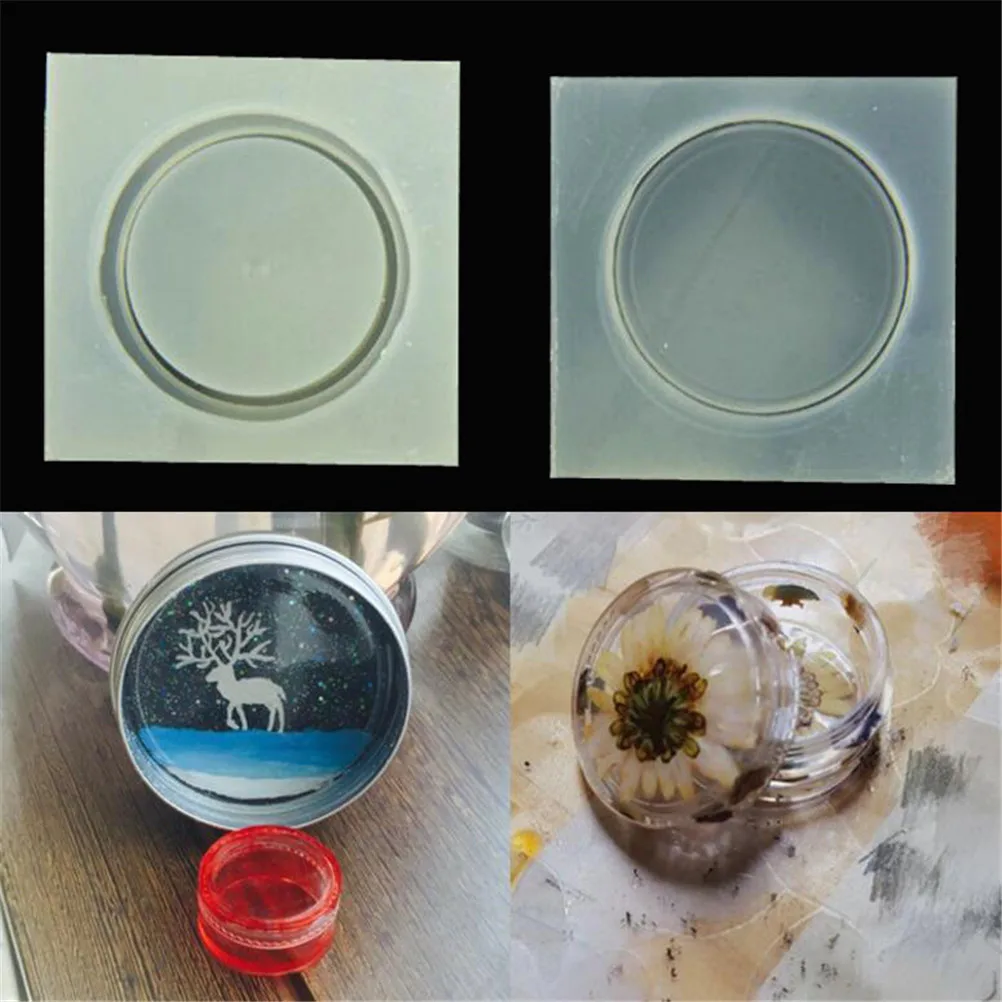 

2pcs/set Epoxy Resin Jewelry Mould Tool DIY Craft Storage Box Silicone Casting Jewelry Mold