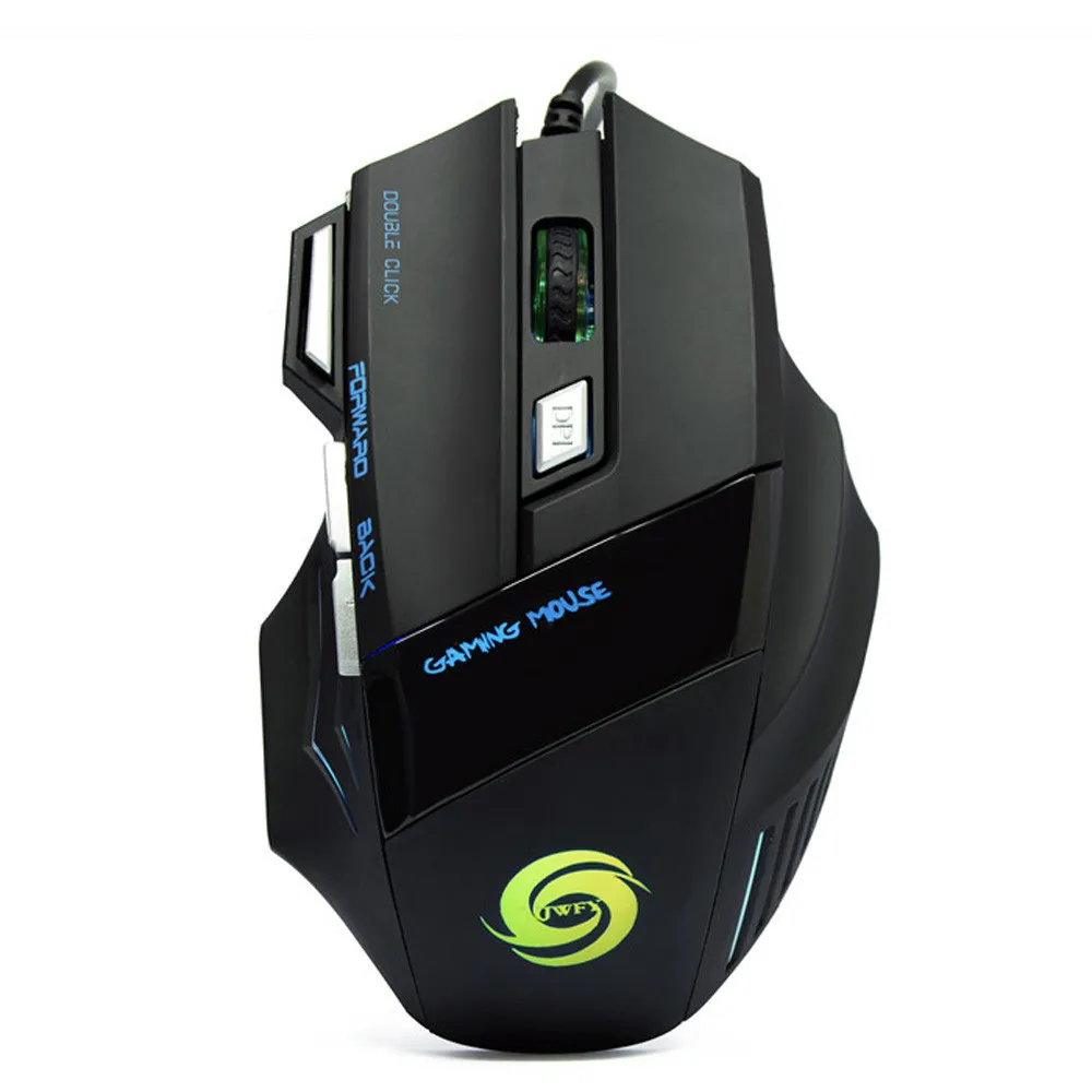 Продвижение 3200DPI Проводная игровая мышь светодиодный оптический 7D USB Pro Gamer