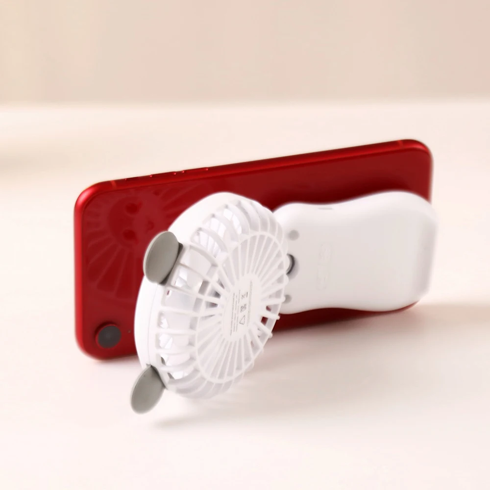 Портативный USB Перезаряжаемый вентилятор гибкий мини-вентилятор с присоской держатель телефона USB светодиодный светильник 2 скорости ветра для кулер для телефона