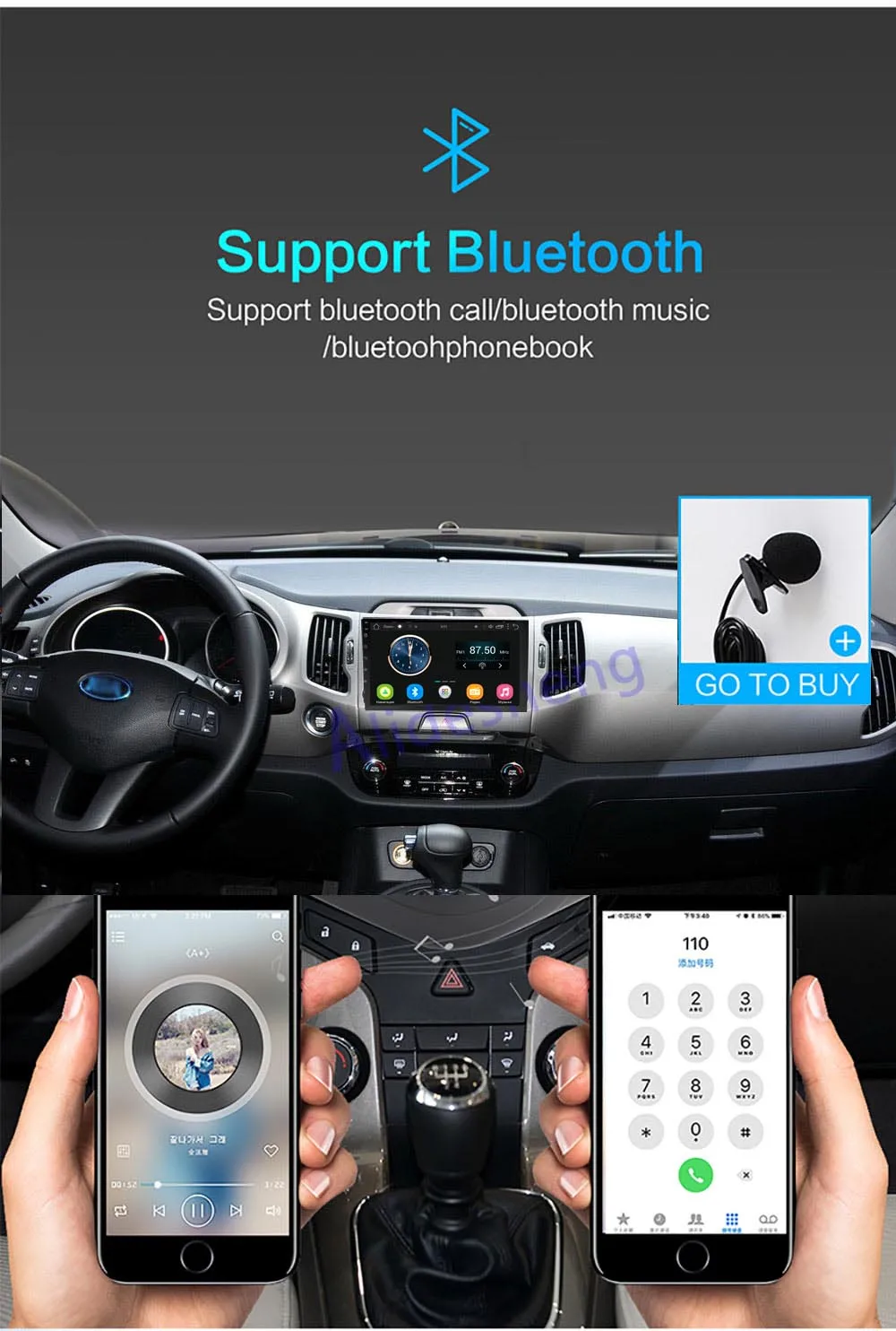 2din 2.5D HD Android 8,1 автомобильный DVD мультимедийный плеер для KIA Sportage 3 4 2010 2011 2012 2013 автомобильный Радио GPS навигация