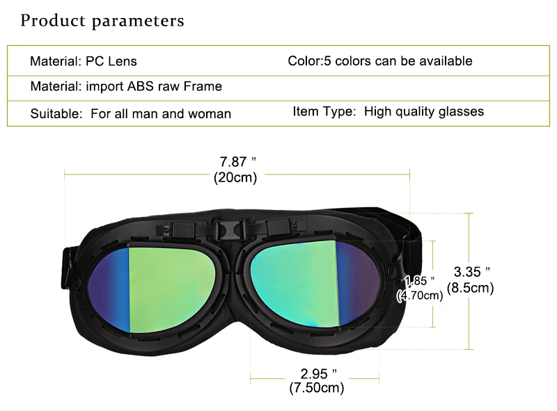 Скутер Jet Авиатор Винтаж Gafas мотоцикл очки Второй мировой войны пилота очки мото Eyewears мотоцикл УФ-защита ветрозащитный очки