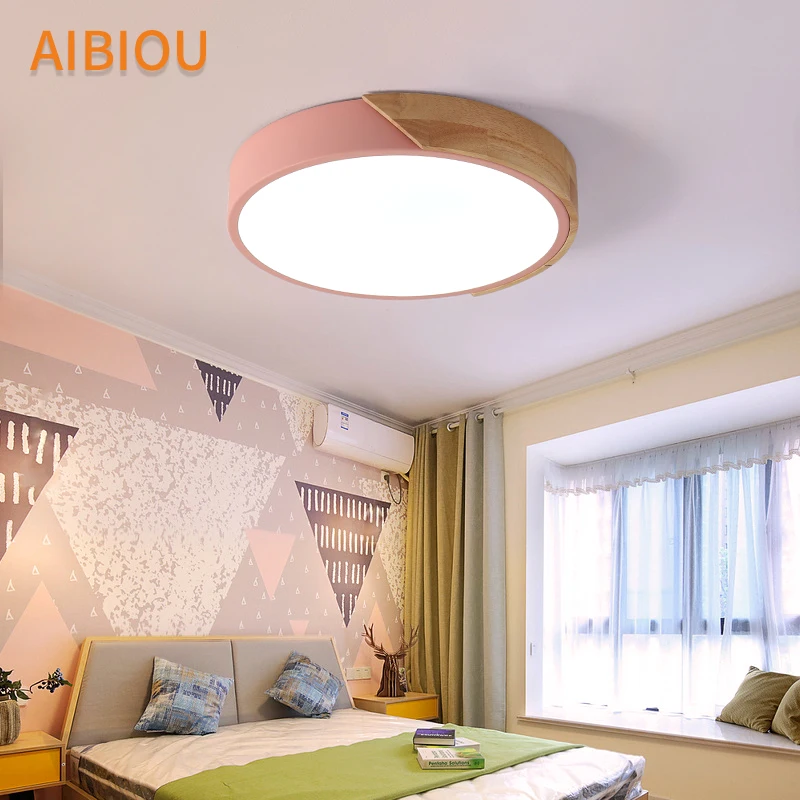 AIBIOU современный красочный потолочный светильник s круглый потолочный светильник для спальни коридора Led Kithen светильник ing светильники металлический обеденный светильник