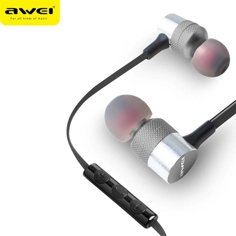 Awei ES 20TY Bass Sound Earphone In Ear Sport Metal Headset For Xiaomi iPhone Samsung Headset fone de ouvido auriculares