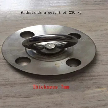 

Stainless steel roof aerial yoga sandbag swing chair bed fixed plate hook bracket hanging plate rings