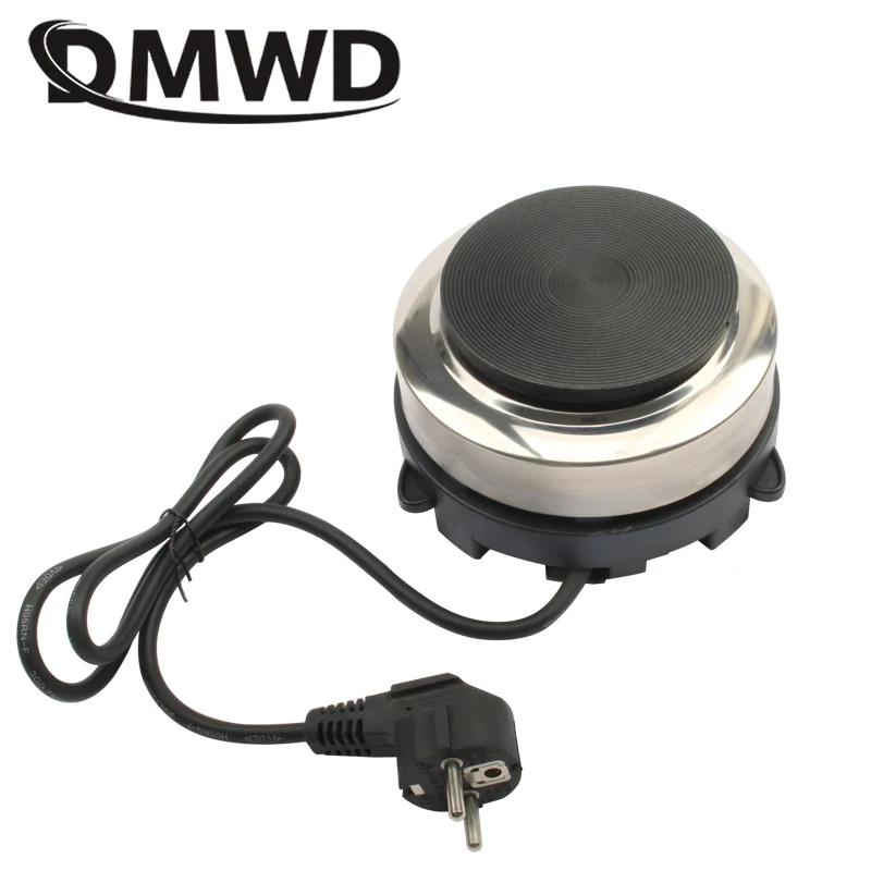 DMWD Electric Mini Coffee Heater Milk Tea Mocha Heating Stove Hot Plate Multifunctional Cooking Pot Oven Small Furnace Cooker EU