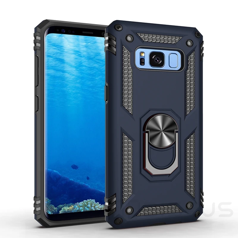 Luxury Armor Soft Shockproof Silicone Bumper Hard PC Phone Case