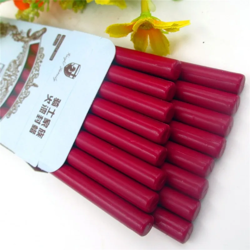 16pcs High Quality Mini Sealing Wax Stick Retro Seal Stamp Vintage Wax Stick Sellado Sax palillo sello de la cera high quality