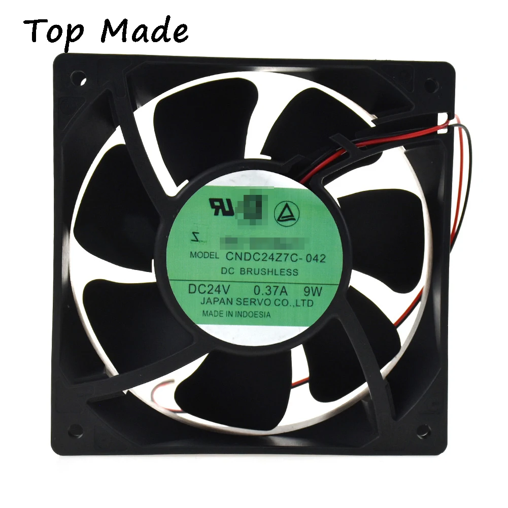 

1pc For SERVO CNDC24Z7C-042 Fan 24V 0.37A 9W VACON 120*120*38mm 2pin