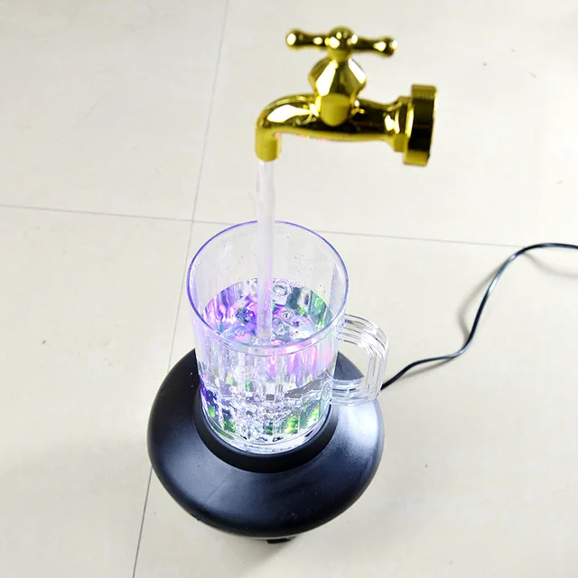 led Magic Suspended Faucet Cup Night Light luminary Flashing Colorful Hanging Magic Props Mall