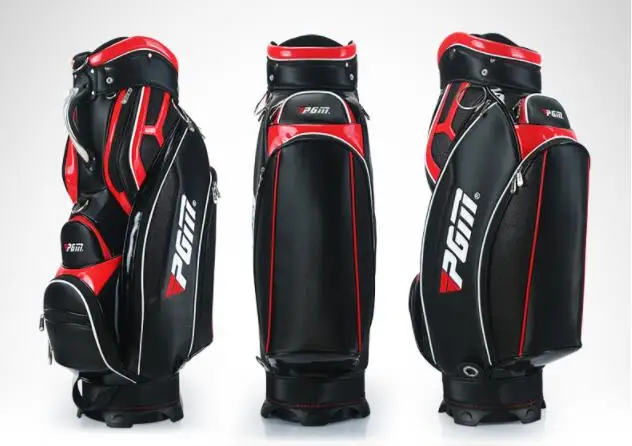 Hot sale! High quality Brand New PGM Golf Bag for Men 2 Colors PU Golf Standard Ball Bag With Cover