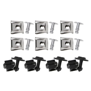 

20 Pcs Undertray Guard Engine Under Cover Fixing Clips Screw KIT For AUDI A4 A6 High Quality