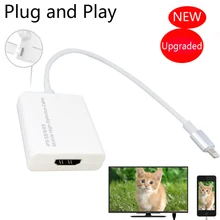 NEW For iphone to HDMI TV HDTV AV Adapter for iPad to TV For iPhone 7 6 6S Plus 5 5S to HDMI TV HDTV Charger Video Cable