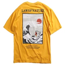 April MOMO мужские японские футболки с принтом в виде кота Харадзюку, мужские футболки с круглым вырезом, хлопковые летние уличные футболки для мужчин