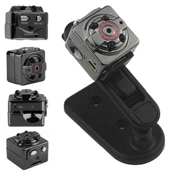 

OWGYML HD Video DV DVR Mini Camera Camcorder Micro Cam Motion Detection With Infrared Night Vision Metal Black Monitor