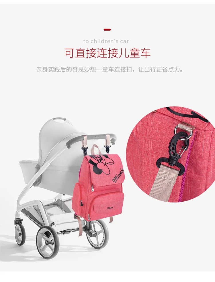 Disney Микки и Минни детские сумки для подгузников Bolso материнская коляска сумка рюкзак для подгузников материнская сумка Мама сумка