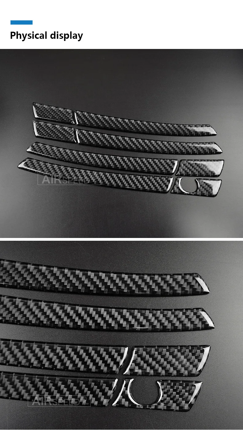 Mercedes Benz A Class 2013-2018 CLA 2013-2018 GLA 2015-16 Carbon Fiber Exterior Door Handle Cover Trim Car Stickers (3)