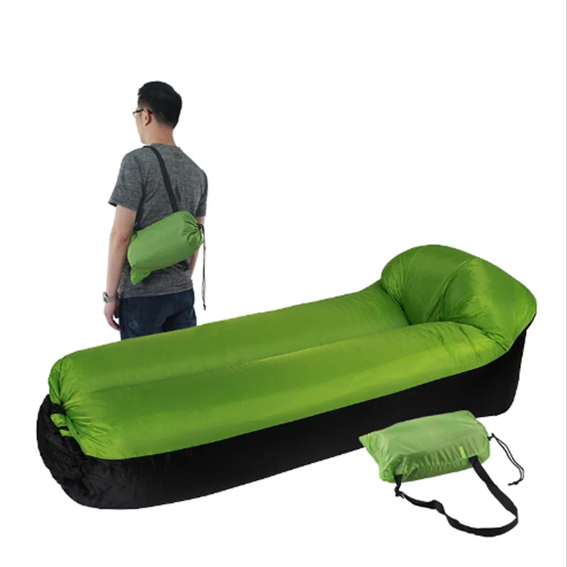 

New Outdoor lazy sofa sleeping bag portable folding rapid inflatable Garden air sofa bag Lounge blow-up Adults Kids Beach bed