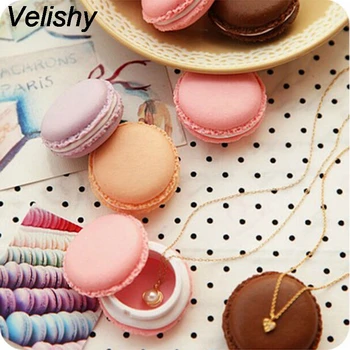 

Velishy 6 Pcs/Lot Carrying Pouch Display Box Mini Macarons Bag Box Case