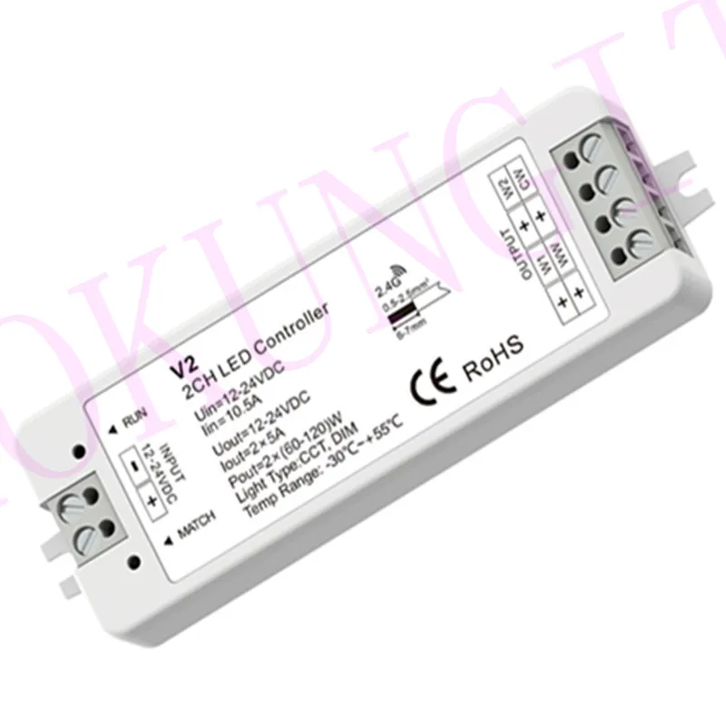 2CH*5A 12-24VDC CV Controller V2 dimmer single color /color temperature 2 in 1 Constant Pressure MINI | Лампы и освещение