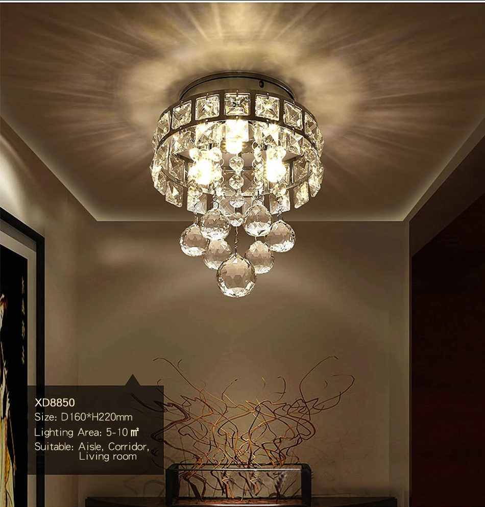 Современный светодиодный светильник-Хрустальная люстра, подвесной светильник, потолочные светильники для гостиной