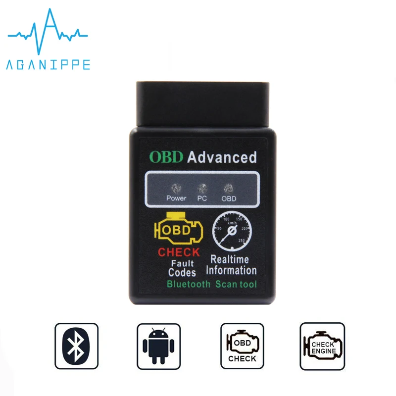 Elm327 V1.5 Bluetooth ODB2 автомобильный диагностический инструмент Elm 327 1 5 OBD2 сканер