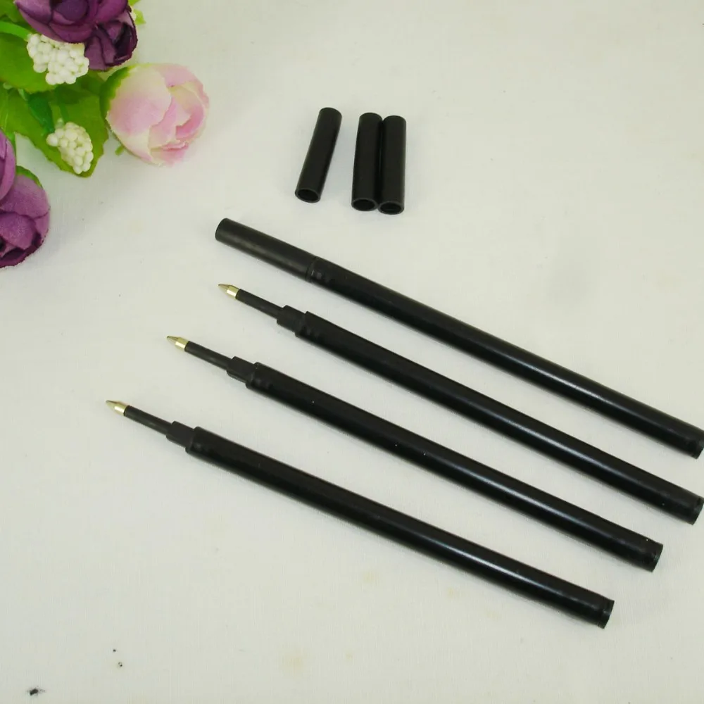 

6pcs / lot Roller Tip Pen Refill Writing Lead point size 0.7mm Office Busiess Stationery Accessories Liquid ink Pen Parts