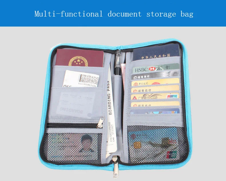 GLHGJP путешествия Обложка для паспорта Водонепроницаемый Полиэстер Многофункциональный держатель для Карт RFID Блокировка Кошелек